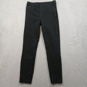 Spanx Ankle Jean Ish Leggings Women's Size Medium Black Stretch Denim‎ EUC